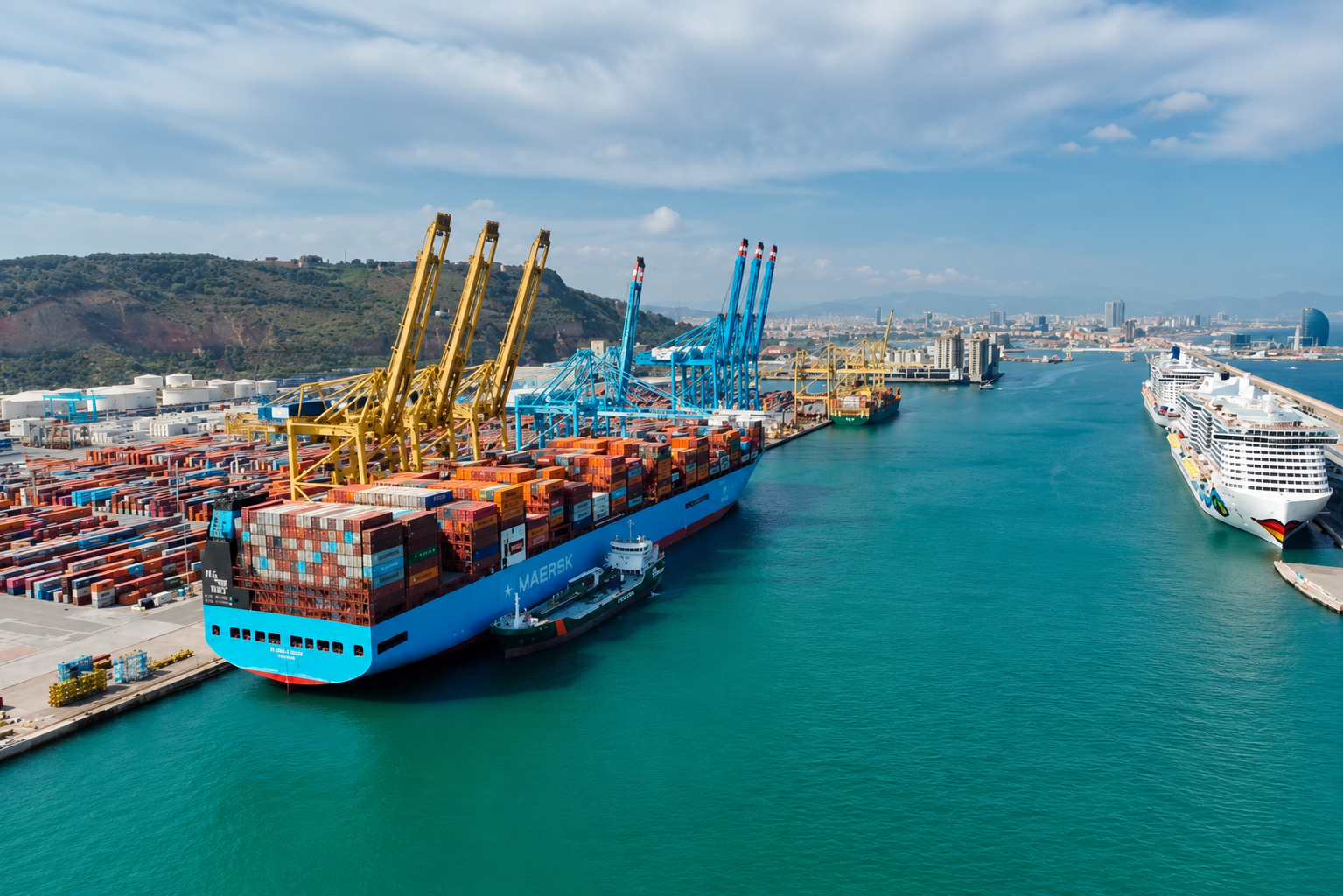 Repsol i Maersk fan el primer subministrament de bioetanol al Port de Barcelona