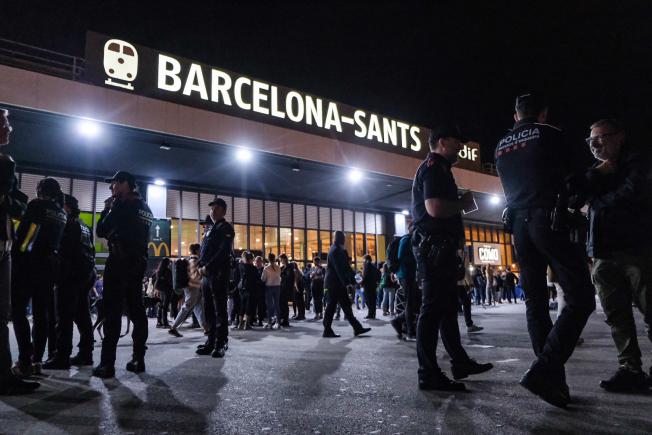 El simulacre s'ha fet a l'estació de Sants de Barcelona