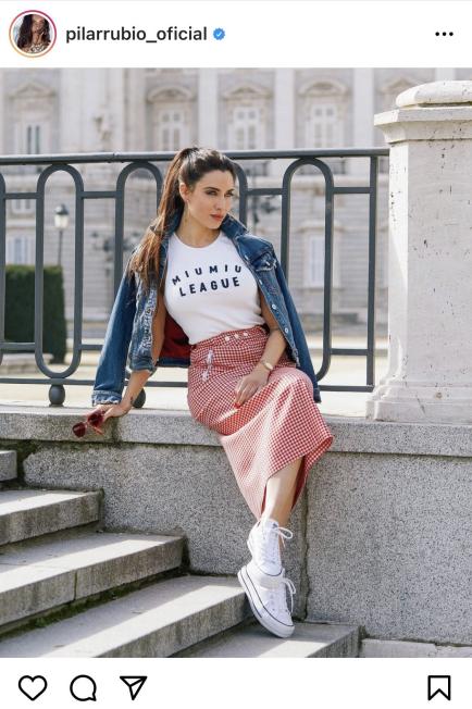 Pilar Rubio saluda la primavera amb aquesta bonica foto (Instagram)