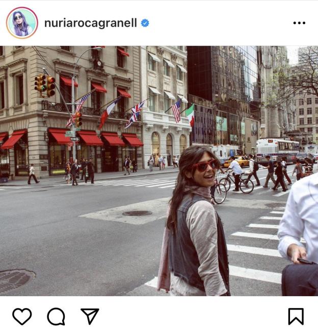 Nuria Roca celebra el seu aniversari amb una publicació a la xarxa (Instagram)