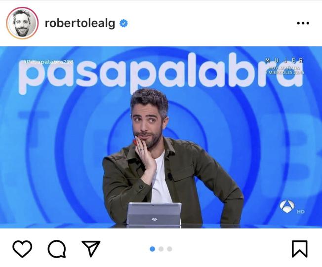 Roberto Leal comparteix unes divertides captures de Pasapalabra (Instagram)