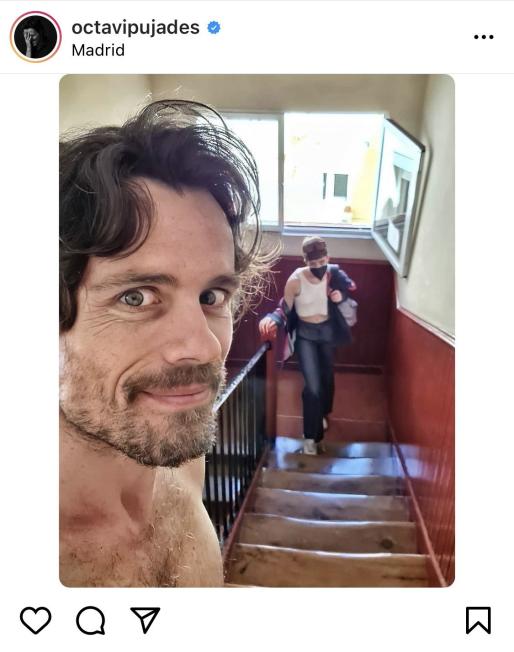 Octavi Pujades comparteix una foto sense samarreta amb la seva filla (Instagram)
