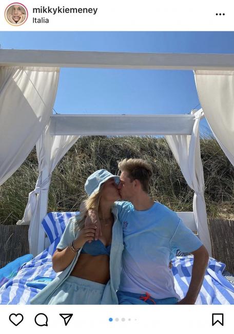 La bonita imagen de las vacaciones de Mikky Kiemeney i De Jong (Instagram)