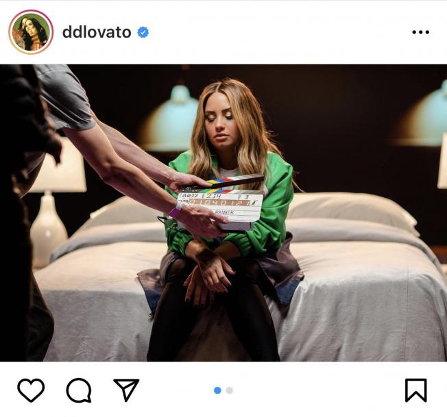 Demi Lovato comparte imágenes detrás de las cámaras del rodaje de su videoclip (Instagram)