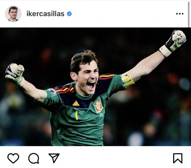 Iker Casillas celebra el día internacional del portero (Instagram)