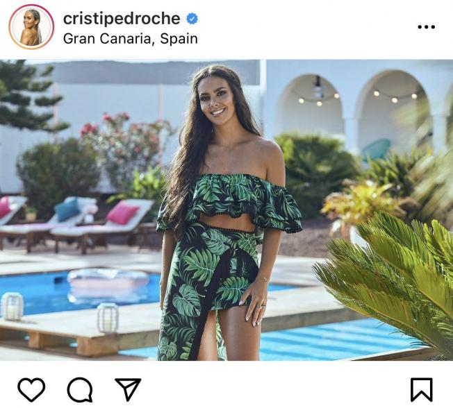Cristina Pedroche en Gran Canaria por su programa 'Love Island' (Instagram)