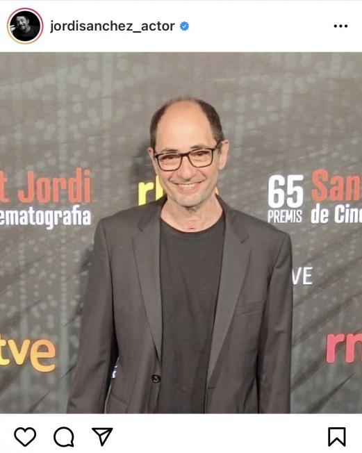 Jordi Sànchez en la Gala de los Premios Sant Jordi (Instagram)