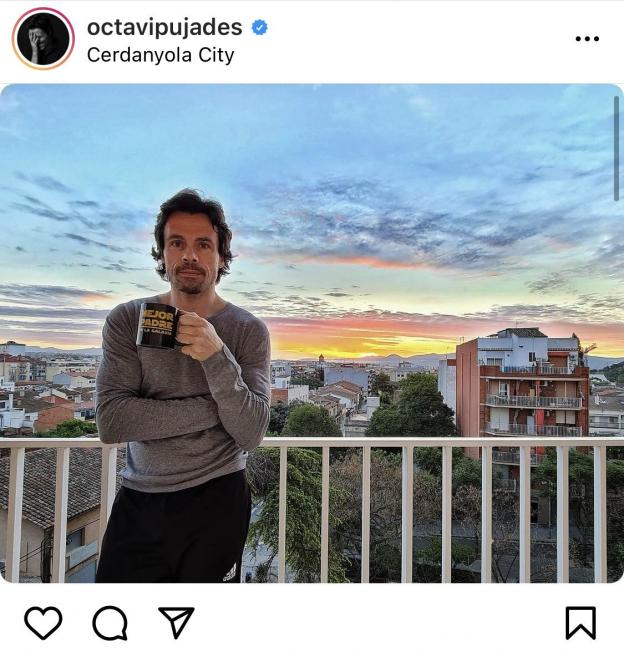 Un Octavi Subidas exhausto comparte la preciosa salida del Sol desde el balcón de su casa (Instagram)