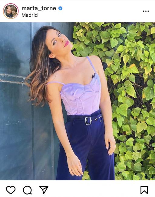 Marta Torné celebra amb felicitat l'arribada del divendres (Instagram)