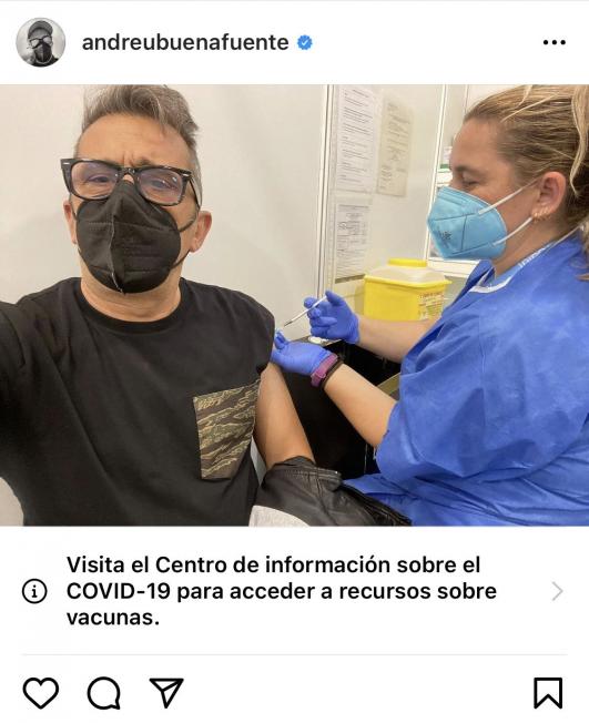 Un Andreu Buenafuente reivindicatiu es vacuna contra la COVID (Instagram)