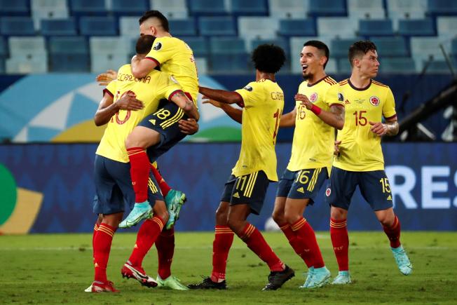 Colòmbia celebra el gol / EFE