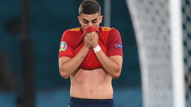 Ferran Torres durante el partido entre España y Polonia Ferran Torres durante el partido entre España y Polonia