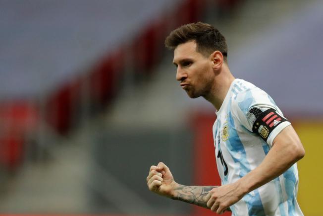 Messi celebrant