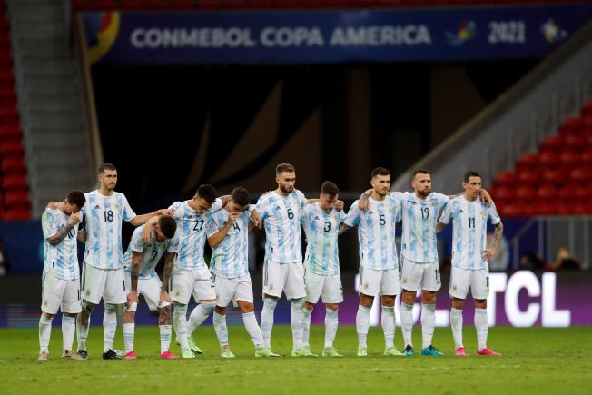 Els argentins durant la tanda