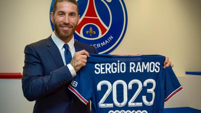 Ramos, amb la samarreta del PSG