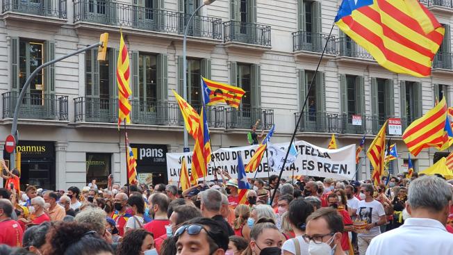 Fotografia de la manifestació de Barcelona de la Diada Nacional de Catalunya Autor: Salvador Foz