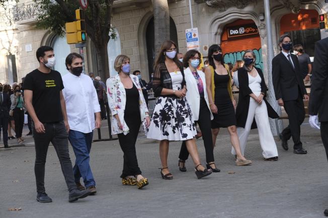 La Mesa del Parlament, presente en la ofrenda floral
