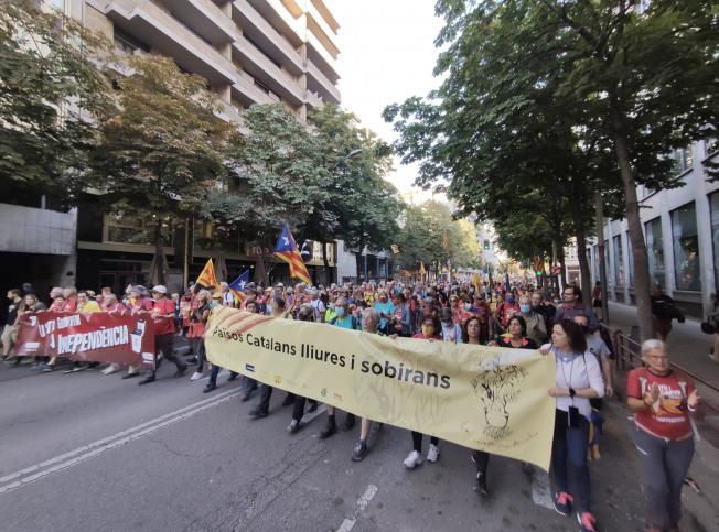 La Marxa Nord a su paso por Girona