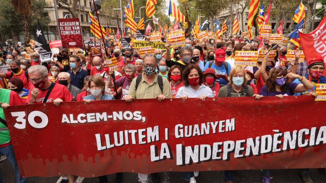 Capçalera de la manifestació Capçalera de la manifestació