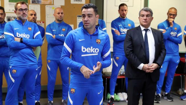 Xavi Hernández hablando