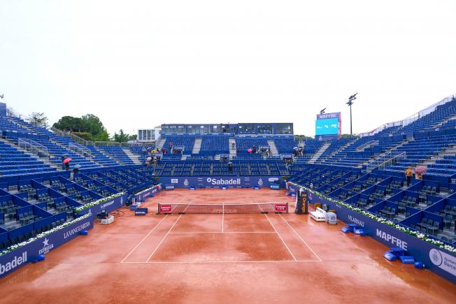 La pista Rafa Nadal, impracticable