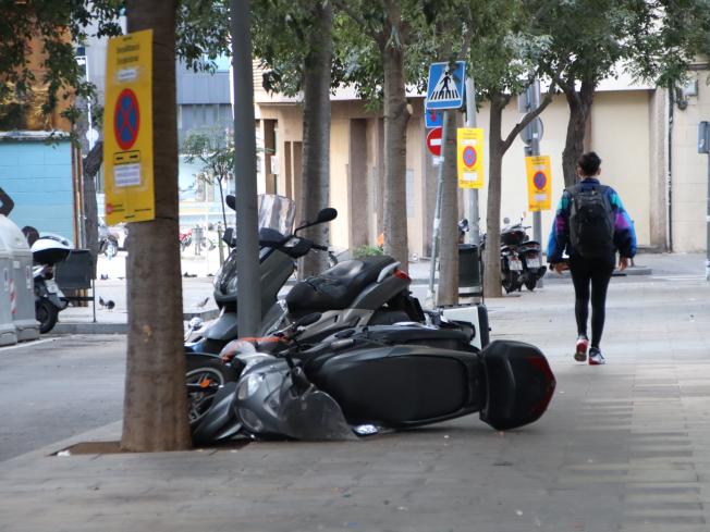 Aldarulls durant la segona nit de la Mercè 2022 de Barcelona