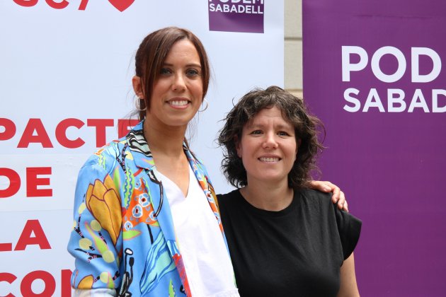 Marta Morell amb l'alcaldessa Marta Farrés Sabadell - ACN Marta Morell amb l'alcaldessa Marta Farrés Sabadell - ACN