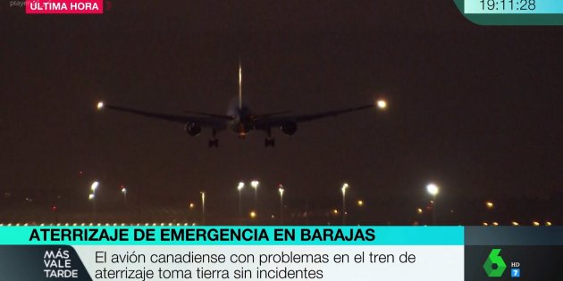 Mas vale Tarde avión aterrizaje La Sexta