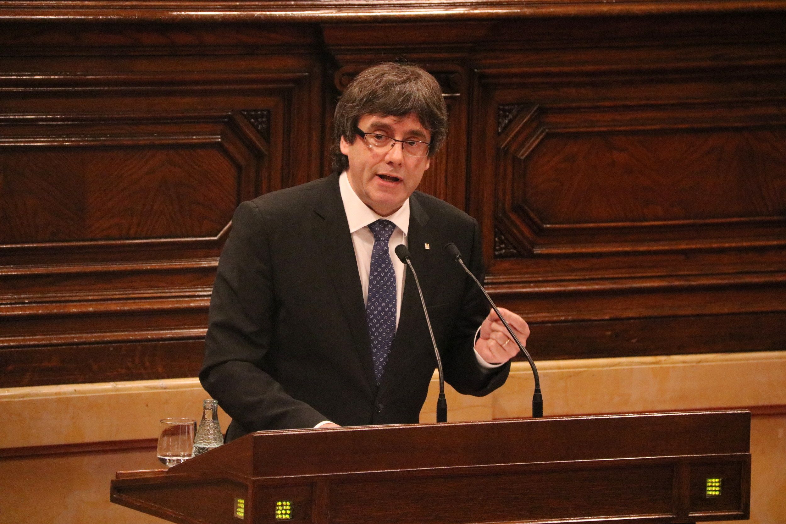 Puigdemont: "La democràcia espanyola ha emmalaltit. Aquest judici serà jutjat per la història"
