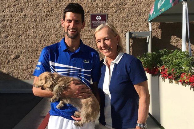 Martina Navratilova Novak Djokovic @martinanavratilova