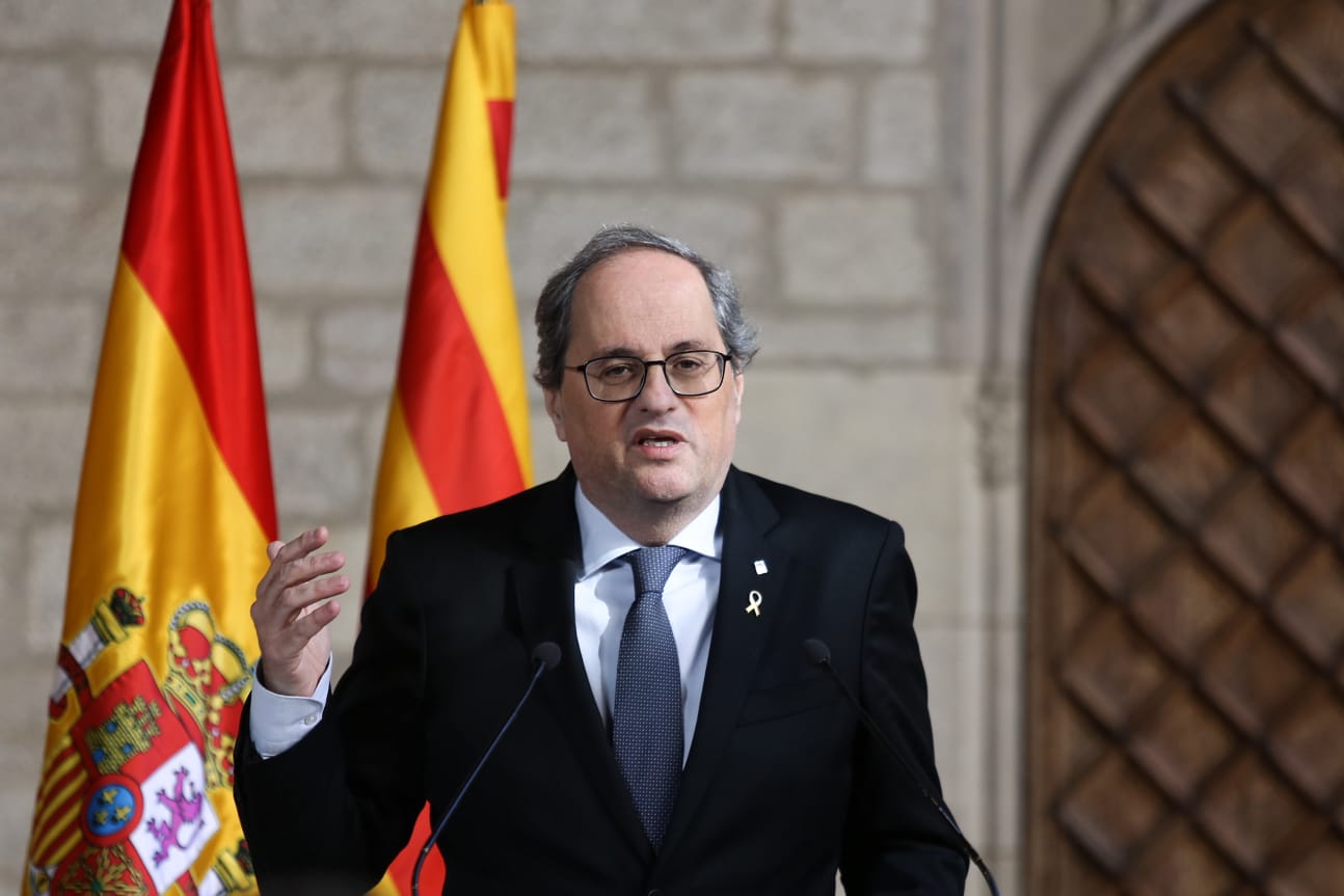 Quim Torra says the Spanish PM won't specify his plan: "We want solutions"