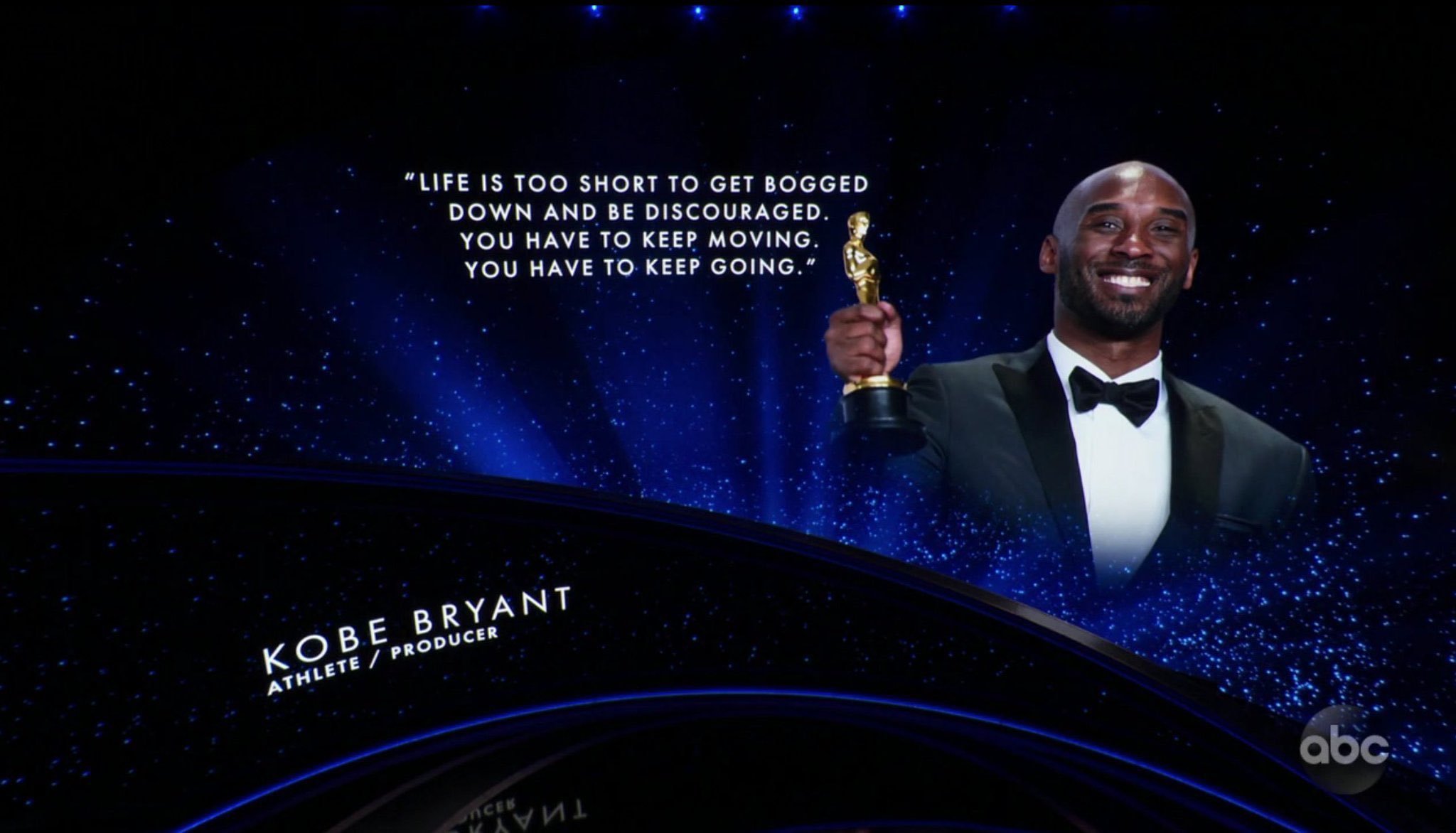 Emotivo homenaje a Kobe Bryant en los Oscar