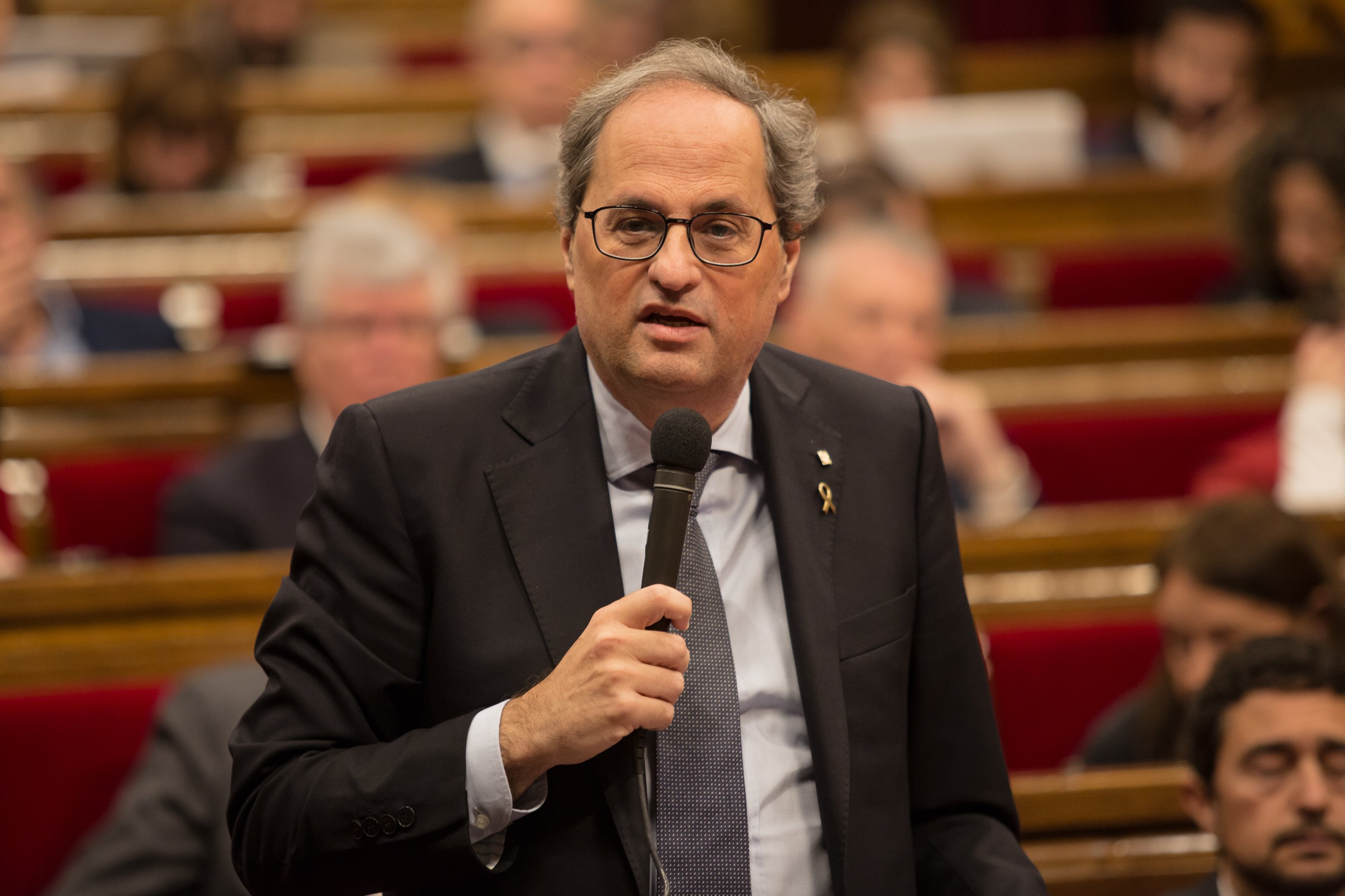 Cleca de Torra al PP al Parlament i carregada d'Alejandro Fernández