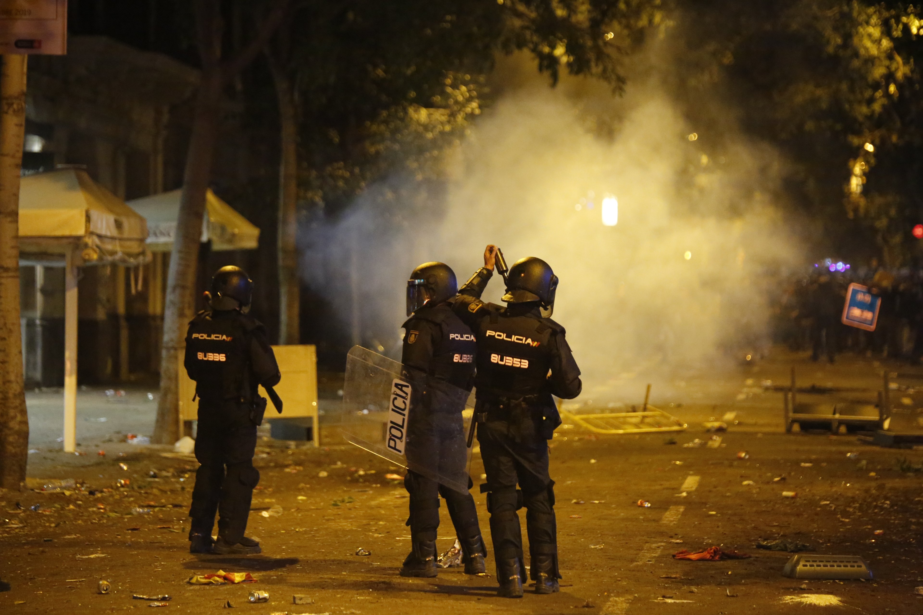 Un universitario reclama una indemnización al Govern porque fue herido con una bala de foam en una protesta