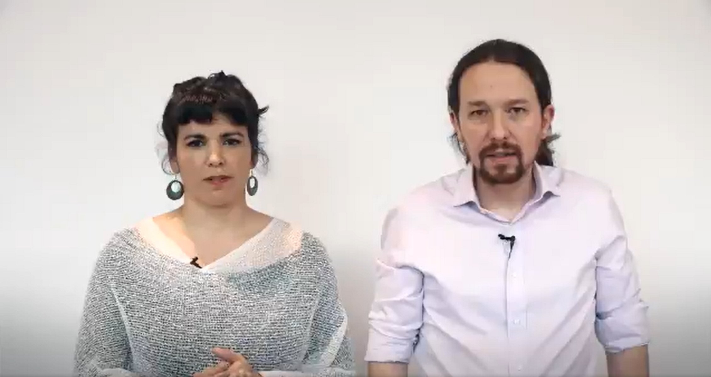 Iglesias y Rodríguez escenifican su ruptura en un vídeo conjunto