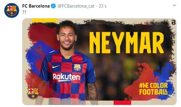 Barça hackers twitter Neymar 2