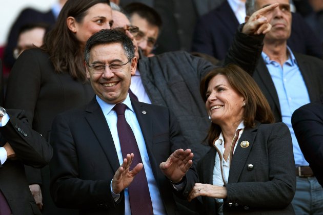 Josep Maria Bartomeu Amaia Gorostiza Barça Éibar lonja|palco Camp Nou EFE