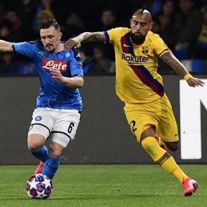 arturo vidal mario rui napols barça efe arturo vidal mario rui napols barça efe