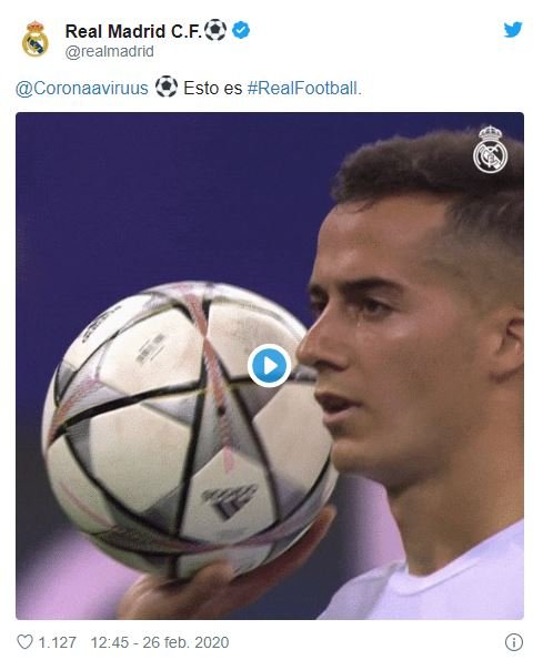 Reial Madrid coronavirus Lucas Vázquez