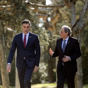 pedro sanchez quim torra reunio mesa dialeg moncloa - efe