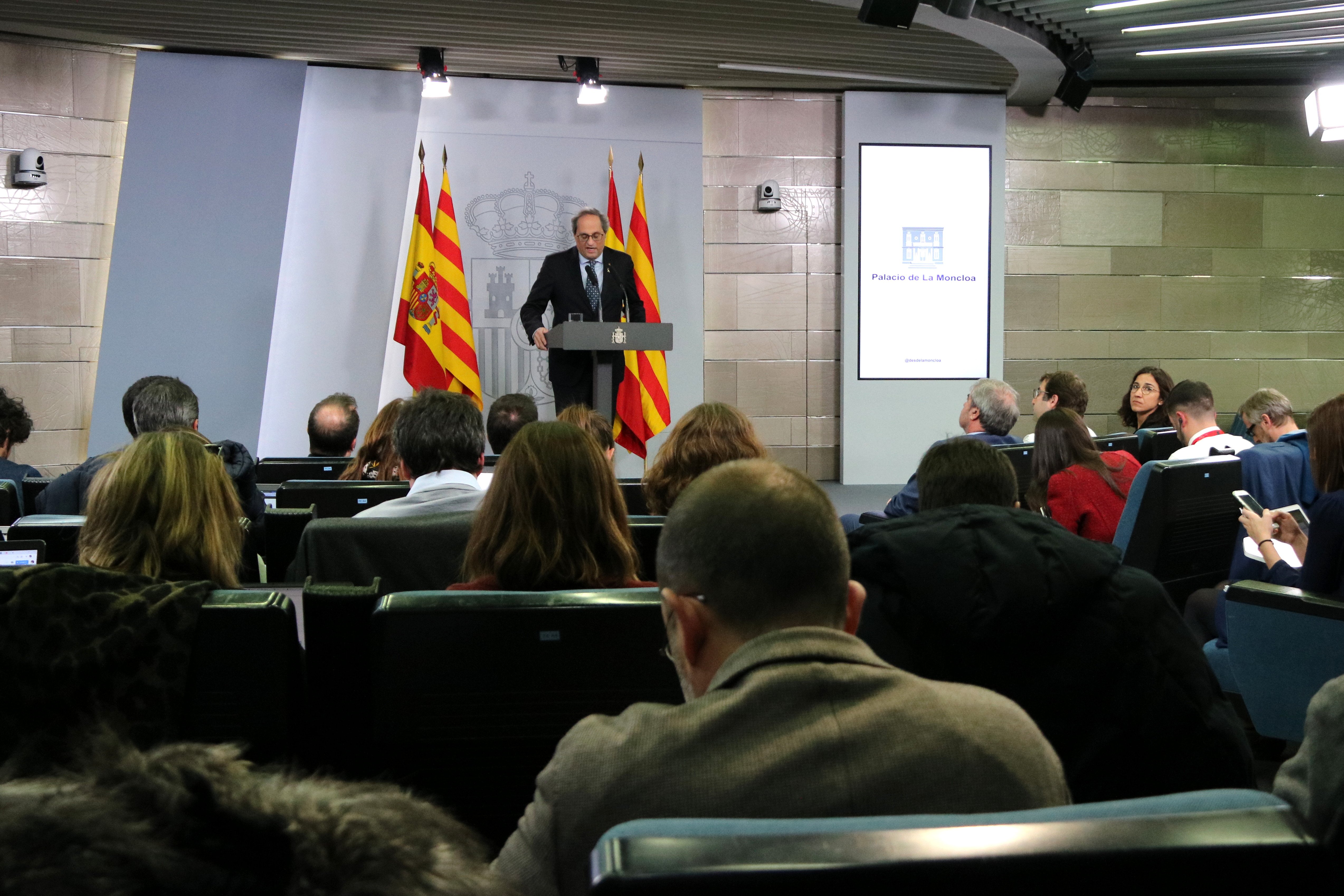 Quim Torra Moncloa taula diàleg - acn