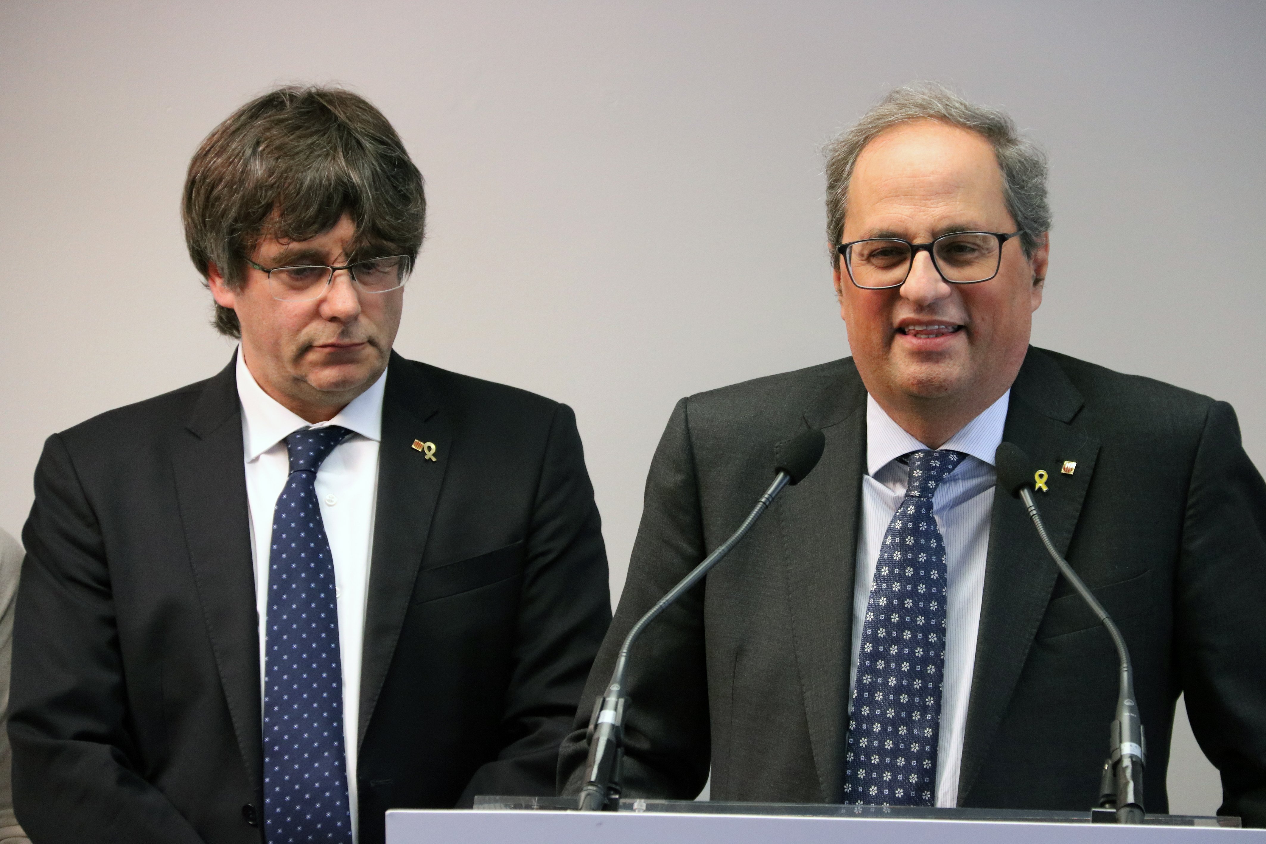 Torra y Puigdemont llevarán a Europa la JEC por falta de imparcialidad