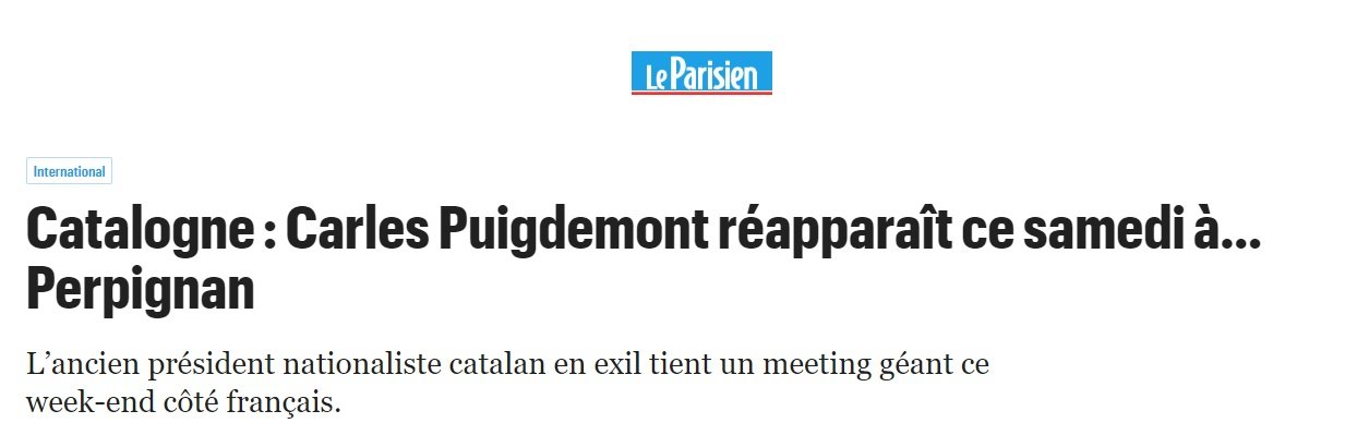 le parisien cortado|corte puigdemont