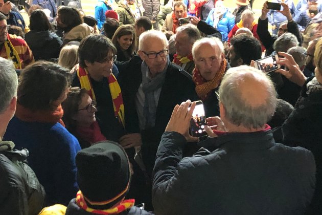 Carles Puigdemont estadio USAP Perpinyà - Marina Fernàndez