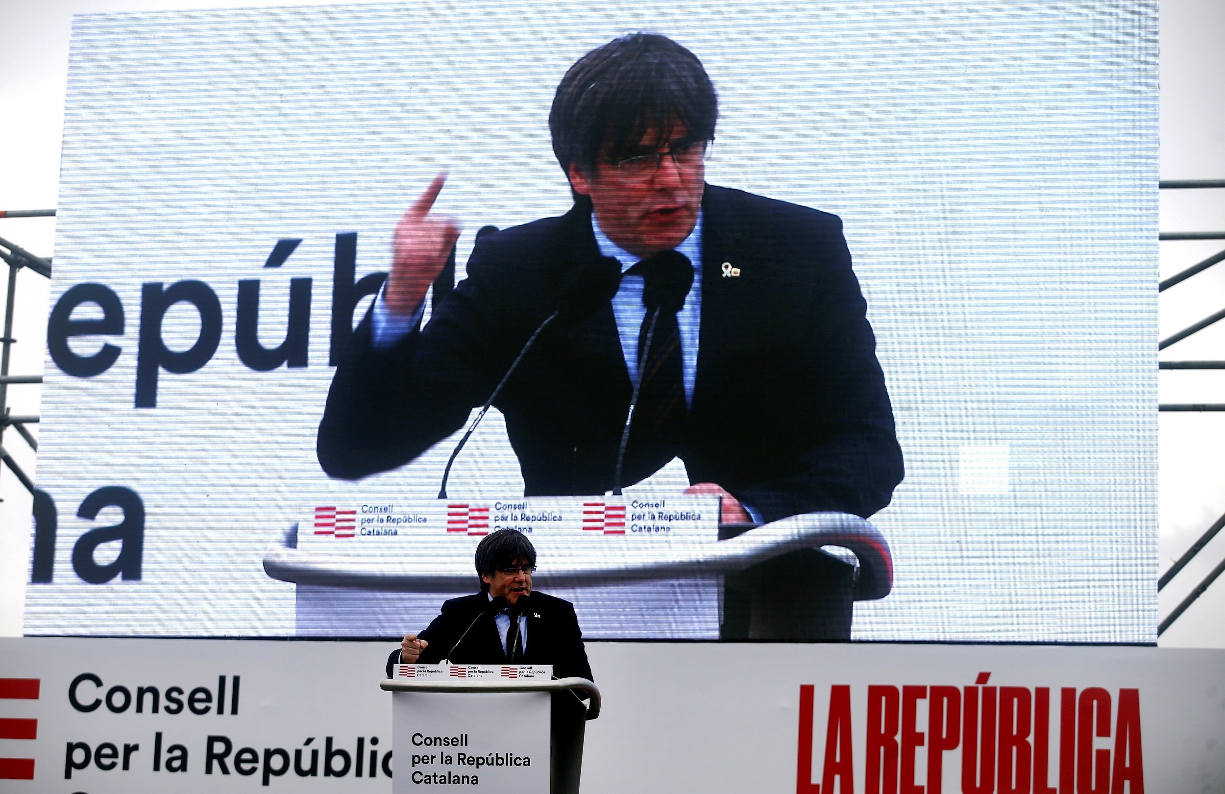 El mensaje de Puigdemont a los catalanes que vuelven después del acto de Perpinyà