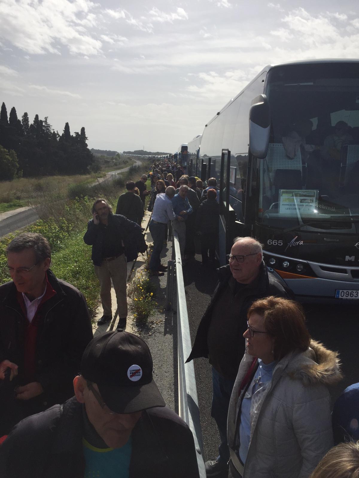 L'ANC investiga si conductors d'autocars van boicotejar el viatge a Perpinyà