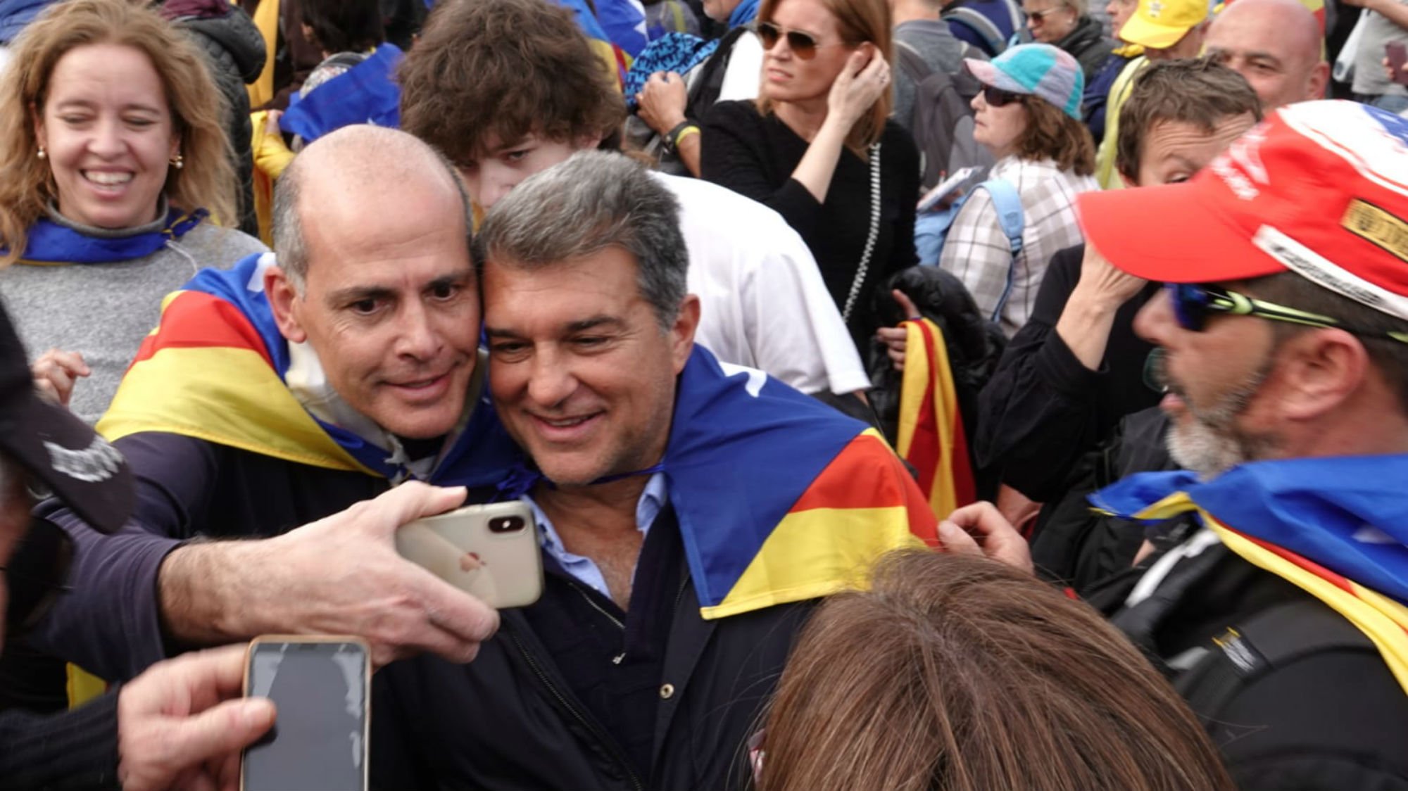 L'expresident del Barça Joan Laporta, protagonista inesperat a Perpinyà