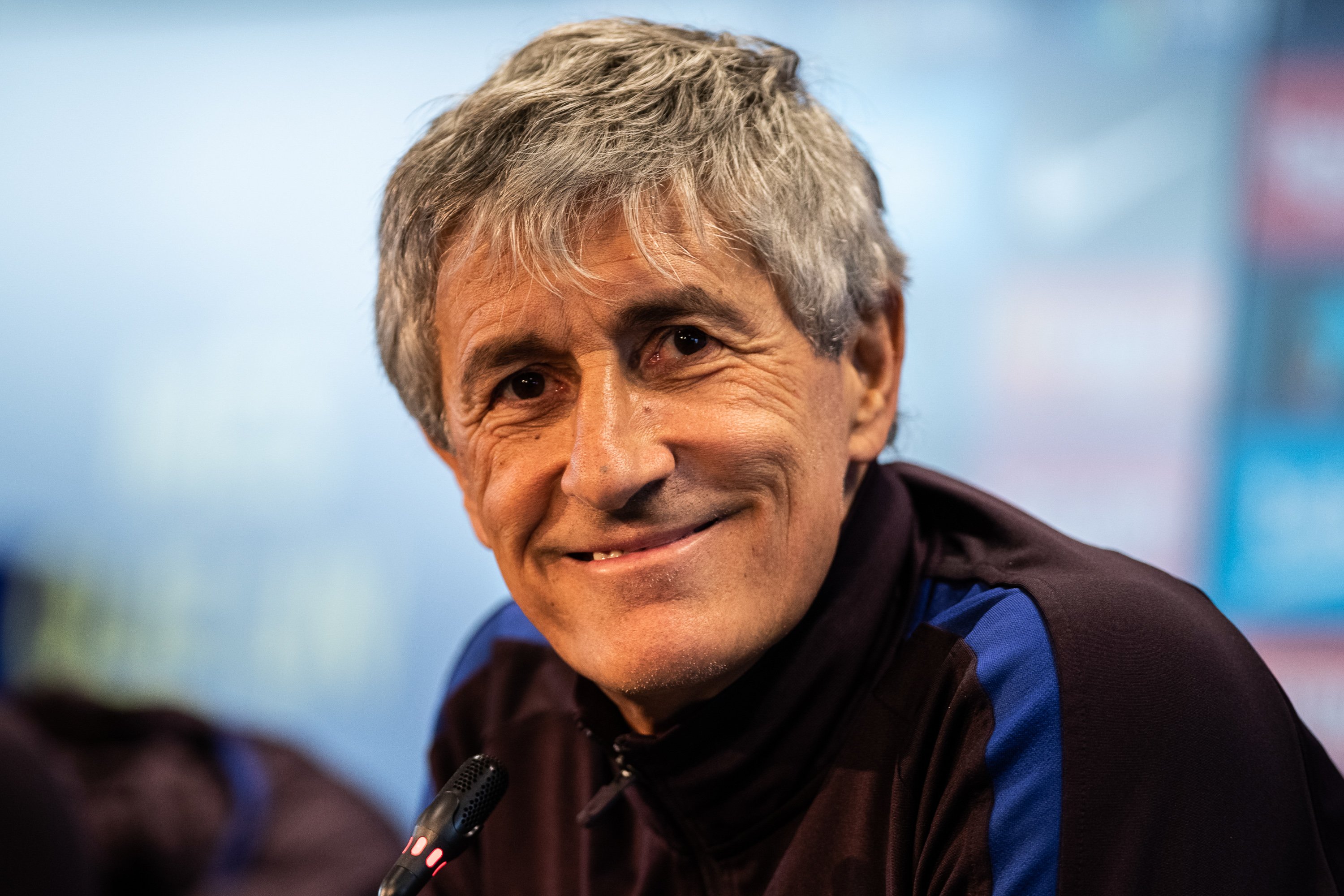 Quique Setién: "Tinc pressa i m'agradaria guanyar la Champions i la Lliga"