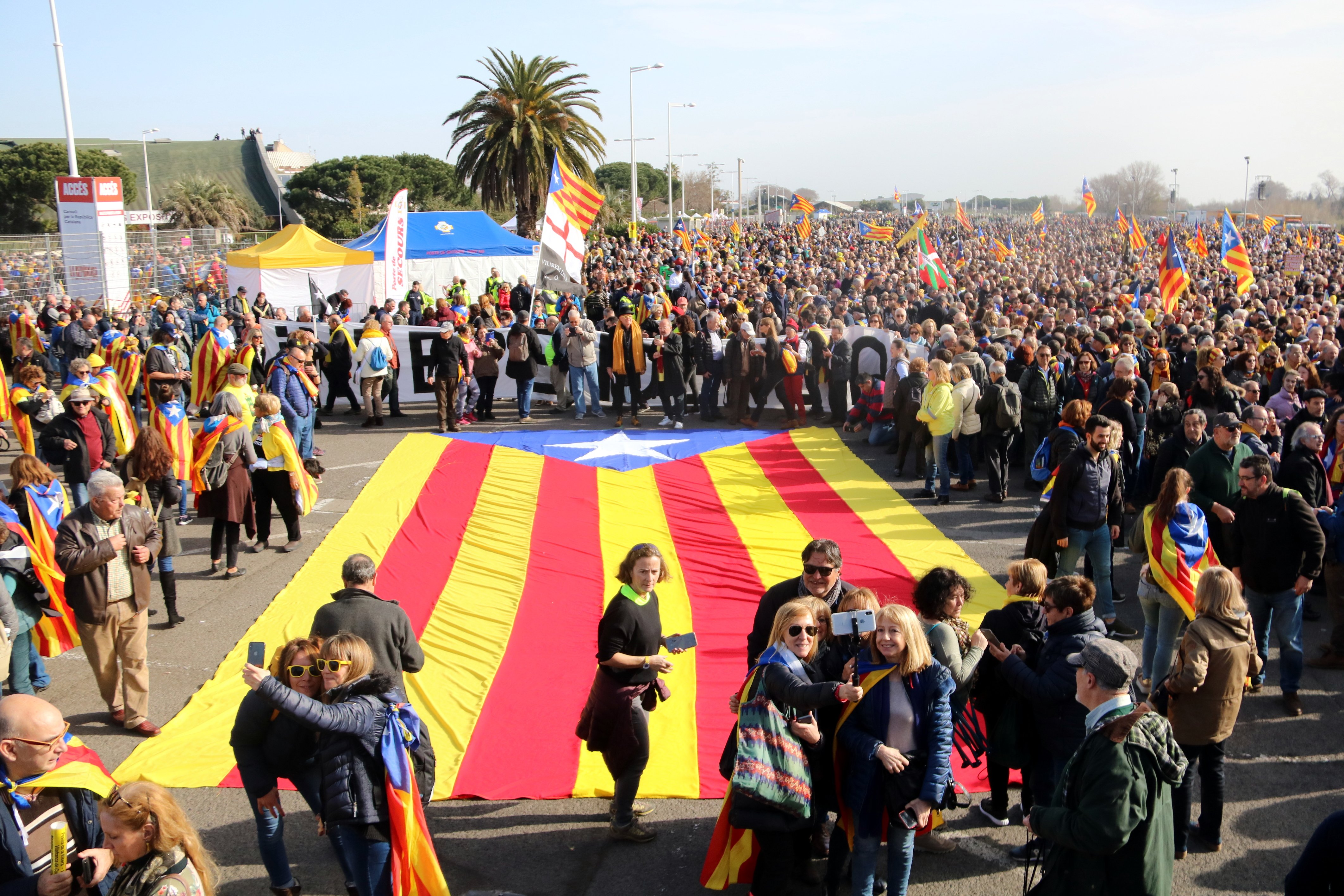 Ampli ressò internacional de l'acte de Puigdemont a Perpinyà