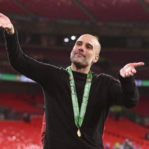 Pep Guardiola rient EFE Pep Guardiola rient EFE